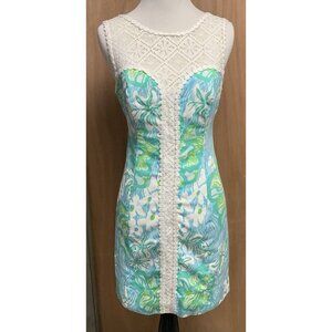 Lilly Pulitzer Dress With Crochet Front Size 00
